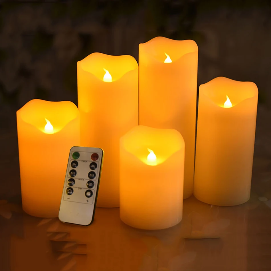 Buy Wireless timer remote control led wax candle light