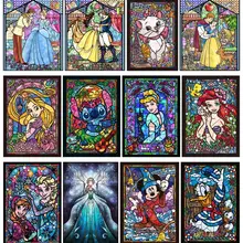5D Сделай Сам Алмазная картина принцесса из мультфильма полная дрель Стразы наборы для вышивки крестом ручная вышивка, поделки для детей