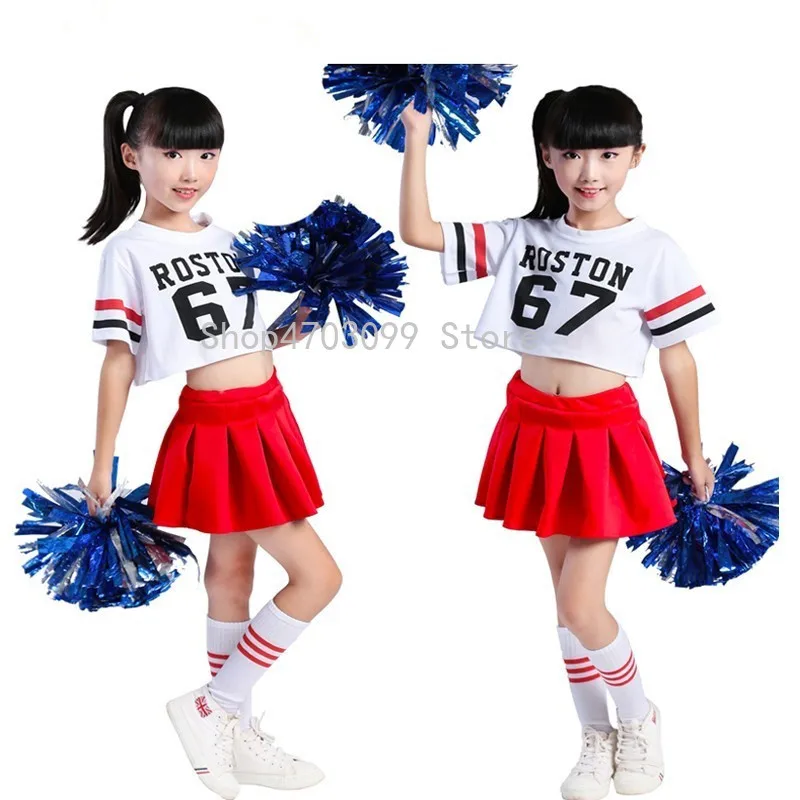 2019 new Children Cheerleading dance Costumes Girl Hip Hop Modern stage