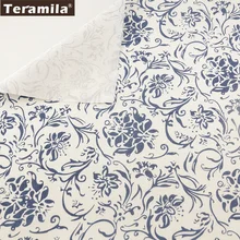Скатерть Подушка сумка занавеска Подушка закка домашний текстиль от teramila принт Цветы Хлопок льняная ткань швейный материал Tissu