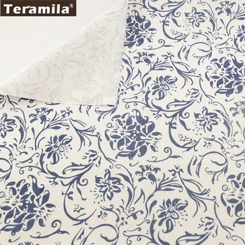 

Tablecloth Pillow Bag Curtain Cushion Pillow Zakka TERAMILA Home Textile Print Flowers Cotton Linen Fabric Sewing Material Tissu