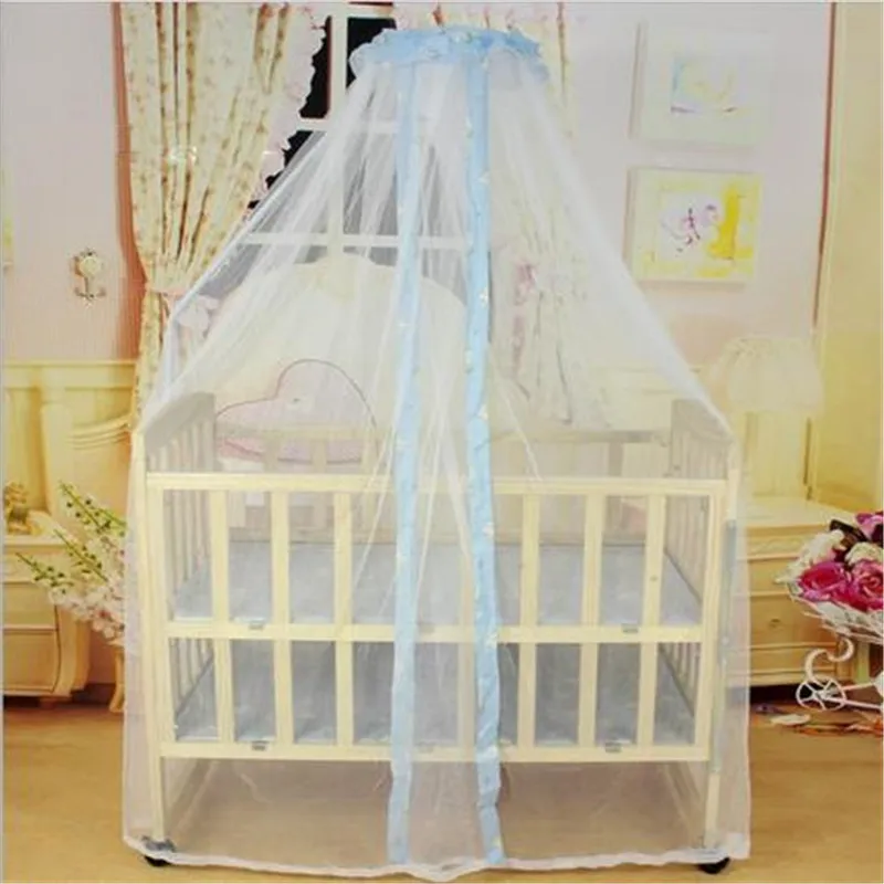 Постельное белье детская противомоскитная для кровати купол дворца стиль кроватки сетка TRQ1257 - Цвет: Синий