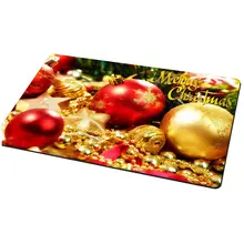 Горячая GCZW-Рождественские Нескользящие ковры Добро пожаловать коврик входной передний коврик тряпичный ковер, красный+ золотой