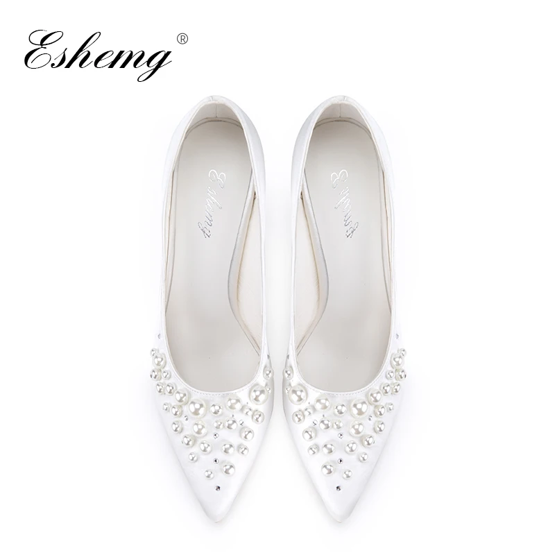 dress shoes with pearls