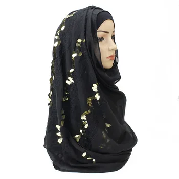 

10pcs Cotton Linen Plain Scarf Fashion Designs Rope Embroidery Lace Patchwork Shiny Sequins Shawl Oversize Large Long Scarves