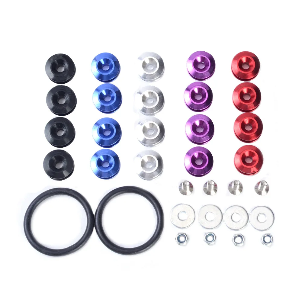 

Car Quick Release Fasteners Ideal For Front Bumpers Rear Bumpers Surrounds Reinforcement Ring With JDM Logo New Modified