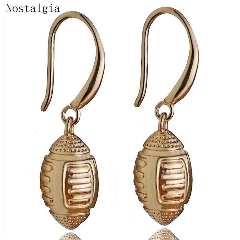 

Rugbyball Sport Football Dangle Earrings 3D American Football Earrings Football Team Women Sports Jewelry Rugby Accessories