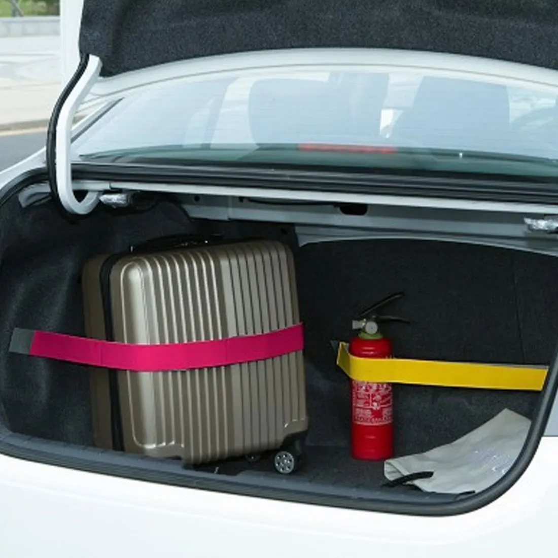 Универсальный автомобильный багажник запоминающее устройство крюк и петля несъемные бретели однотонные Цвет волшебные наклейки 20/40/60/80 см Длина