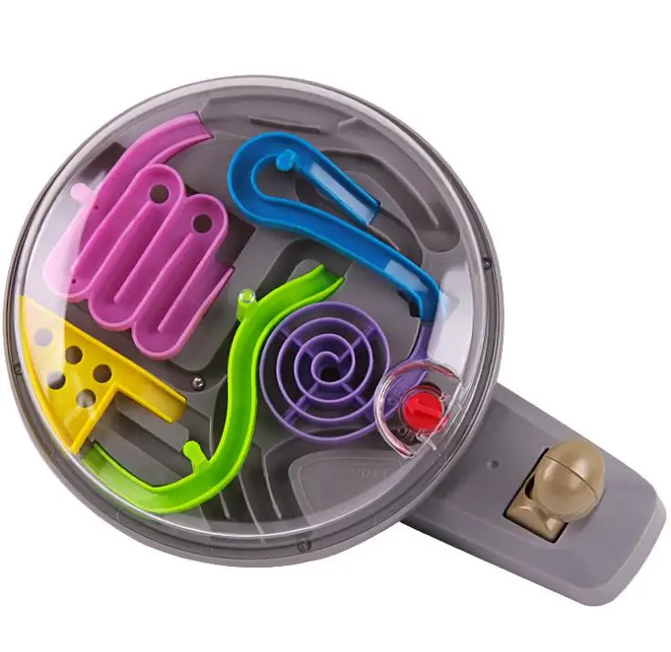 

Amusement park maze game develop intelligence toy handle control maze track challenge