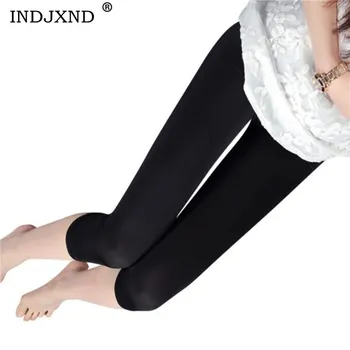 

INDJXND Casual Women Leggings Summer Midi Leggins Girls Legging Stretched Bodybuilding Trousers Polyester Elastic Waist Pants
