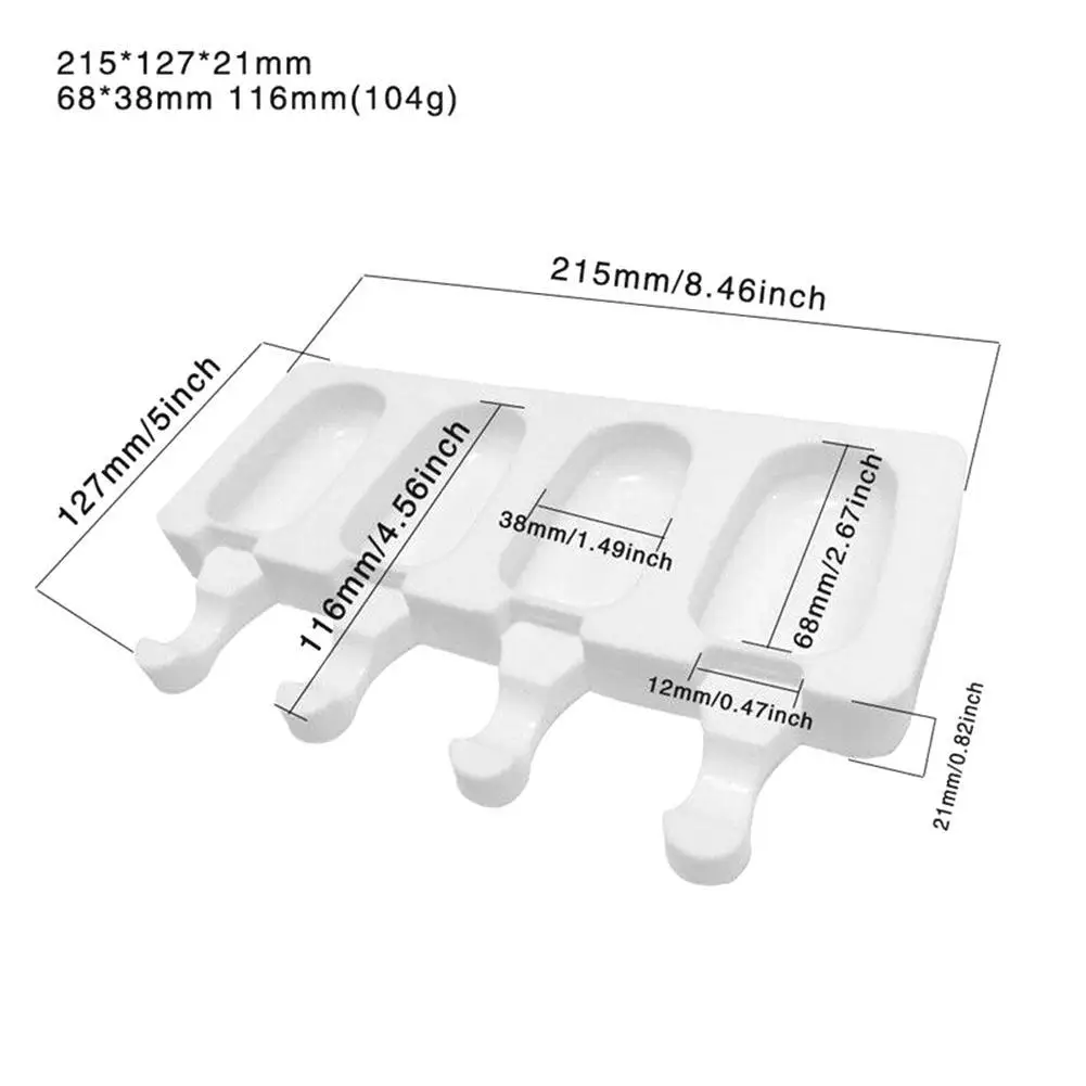 4 сетки силиконовый ЗАМОРОЖЕННЫЙ КУБИК мороженого сэндвич-формы инструменты для приготовления сока Фруктового мороженого детский лоток для мороженого на палочке форма для льда