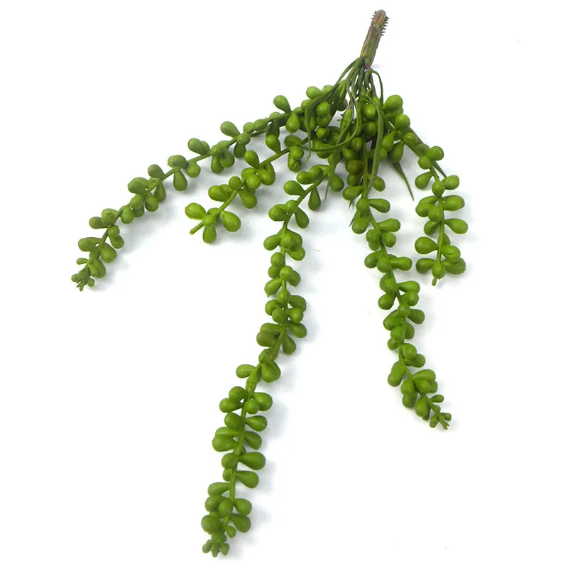 

1pc Artificial Succulent Plant Fake Hanging String of Pearls Artificial Lover Tears Plants for Home Wedding Party Garden Decor