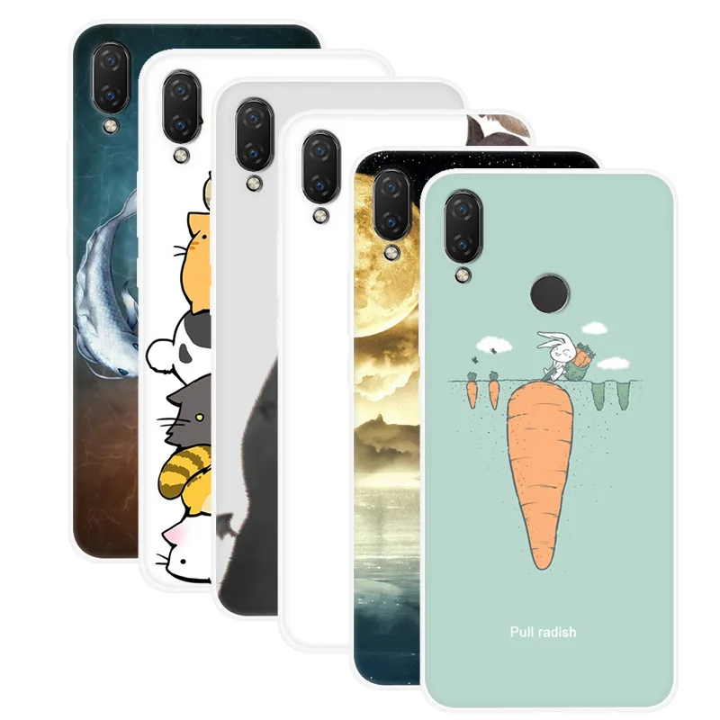 Милый мультяшный чехол с животными для Huawei Honor 10 8C lite P10 10i Mate 20 20X Y7 Y6 Pro 2019 Nova 4