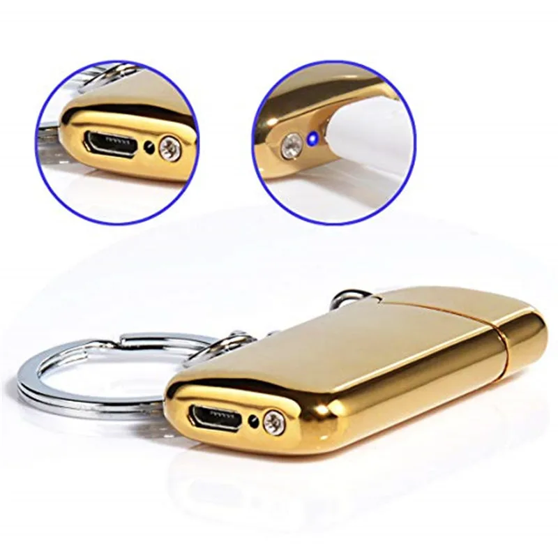 Mini-USB-Lighter-With-Keychain-Windproof-Rechargeable-Flameless-Eelectronic-Lighter-For-Cigarette-Encendedor-Plasma-Gadgets-Men (2)