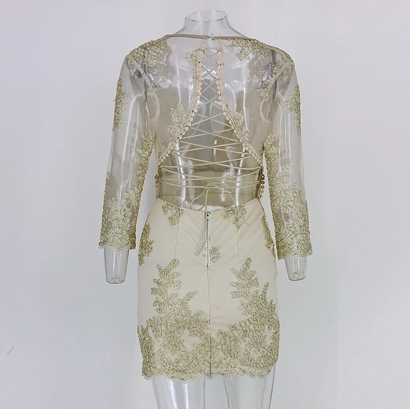 COSYGAL пикантные Клубные кружевные платья vestidos Для женщин Винтаж облегающее платье