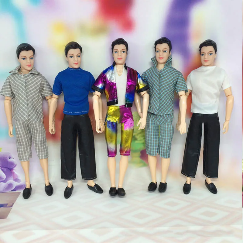 Doll Accessories Handmade T Shirt Pants Short For Barbie s Boyfriend Ken Doll Casual Clothes Male
