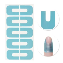 1 лист/10 шт новая шелушенная лента для ногтей, лак для ногтей, краска, наклейка для защиты u-образной формы, защита от перелива ногтей, маникюр