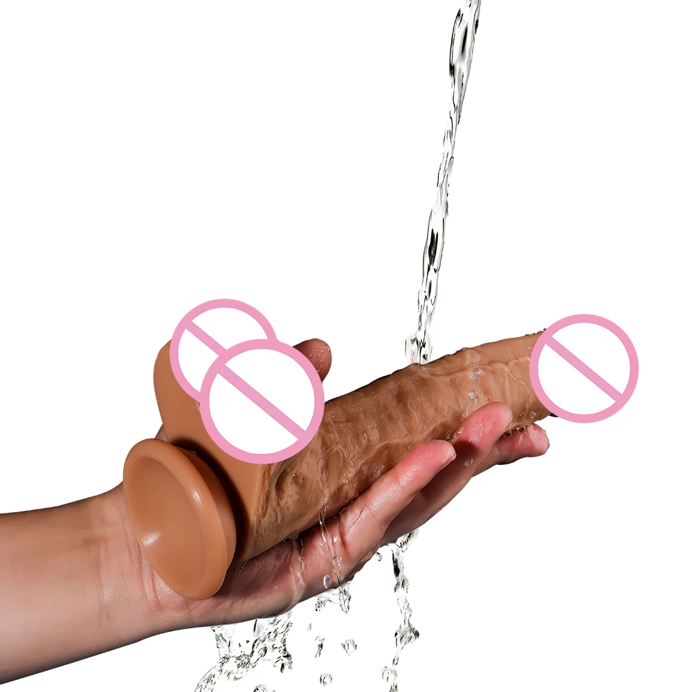 Vibrator Dildo Penis Realistic Adult Erotic Dick Soft Penis Vibrators Lesbian Massager Vaginal Sex Toys Anal Butt Sex Shop gay