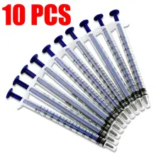 Новая одноразовый пластиковый питательный шприц инжектор 1 мл 10 шт. тонкий питательный шприц для кухни кулинарный шприц