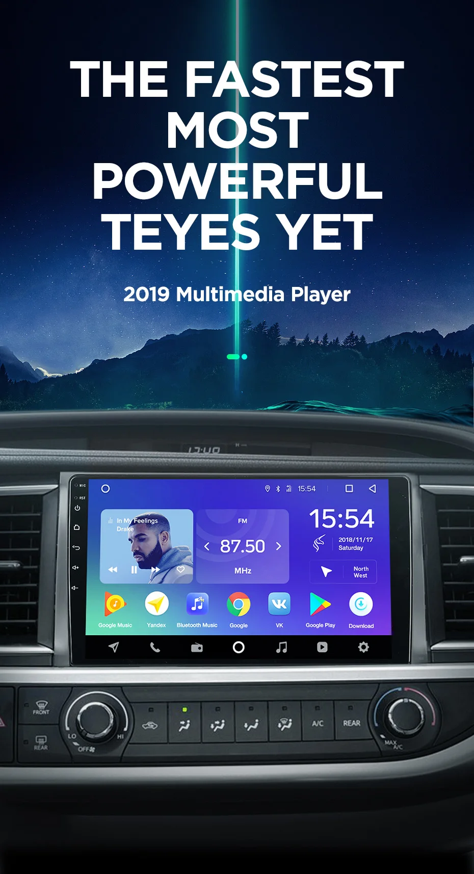 Discount TEYES SPRO Car Radio Multimedia no 2 din android Video Player Navigation GPS For Toyota Highlander 2 XU50 2013-2018 2