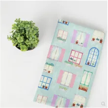 Половина ярда импорт простой хлопок ткань с строительным принтом ткань, ручной работы DIY одежды платье детская одежда хлопок B385