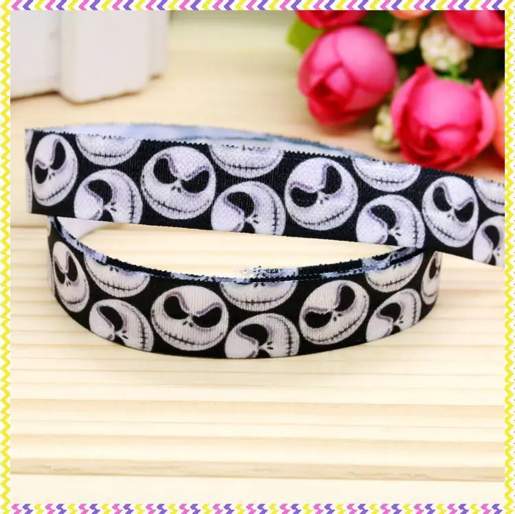 

5/8'' Free shipping Fold Elastic FOE christmas printed headband headwear hairband diy decoration wholesale OEM B1221