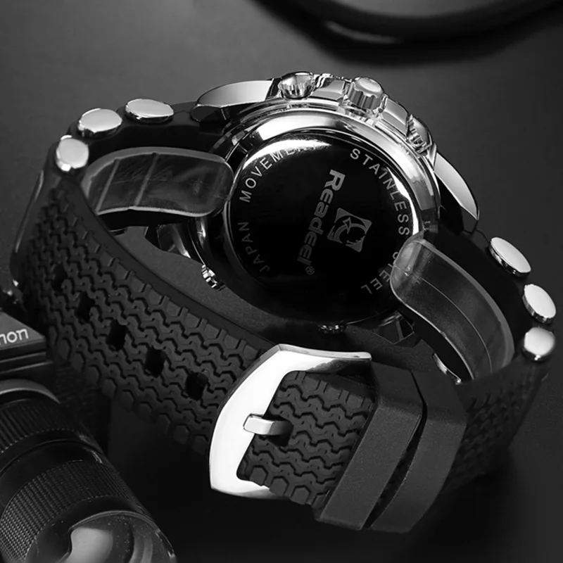  Readeel Fashion Brand Men Sports Watches Led Display Digital Analog Watch Army Military Waterproof 