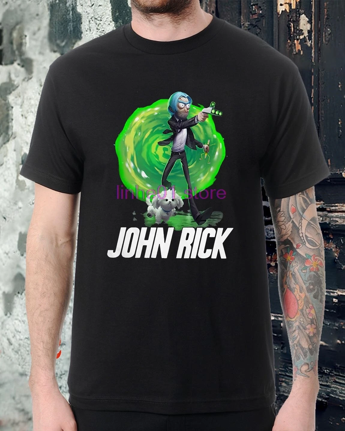 

John Rick John Wick Rick And Morty shirt