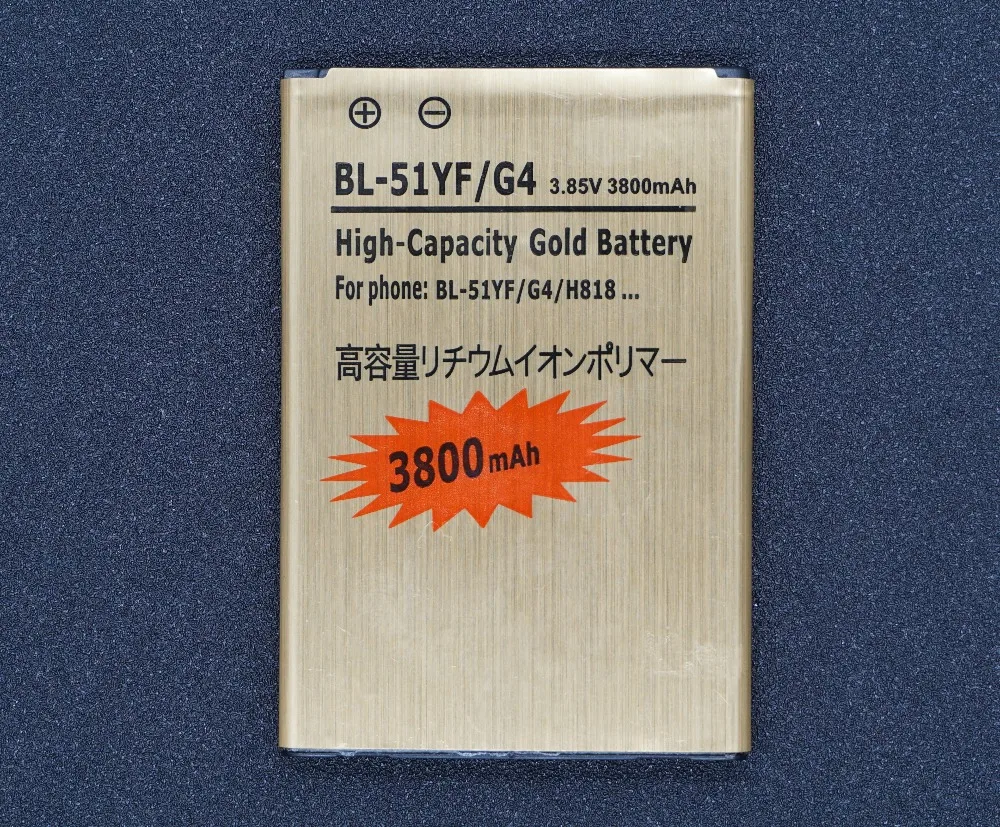 LehonS 1x3800 mAh BL-51YF Замена золотого телефона батарея для LG G4 H818 H819 H815 H811 H810 VS986 VS999 US991 LS991