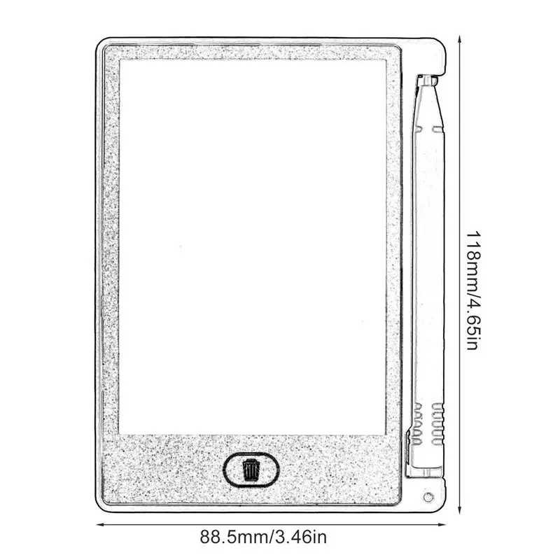 TOMLOV 4,4 дюйма мини дощечку цифровое ЖК-дисплей блокнот для рисования планшет с функцией рукописного ввода Pad