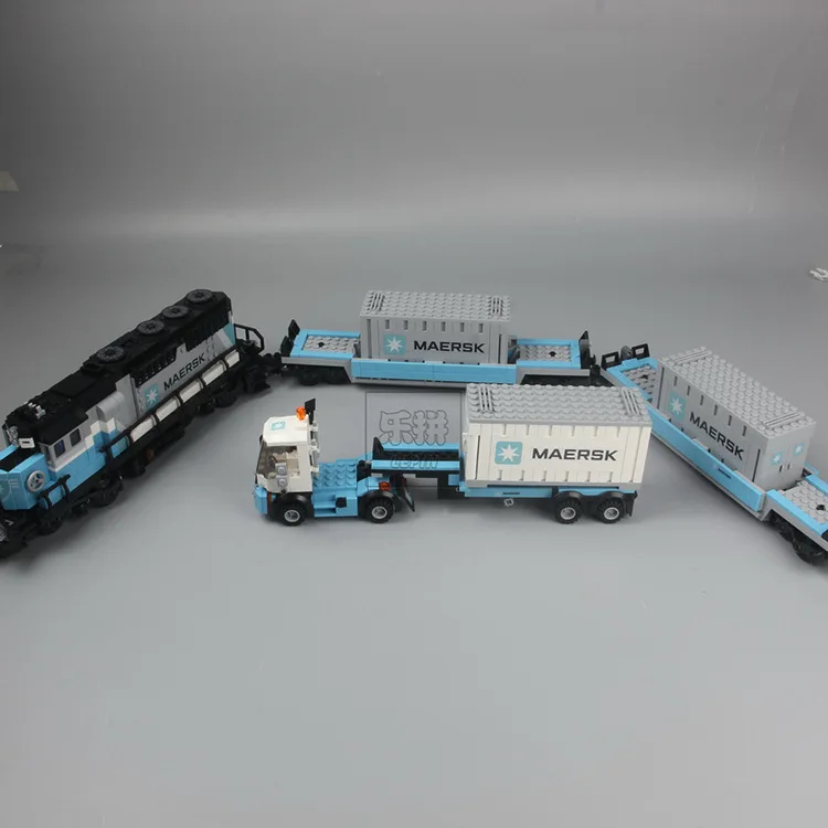 

21006 New 1234Pcs Genuine Technic Ultimate Series The Maersk Train Set Building Blocks Bricks Educational Toys 10219