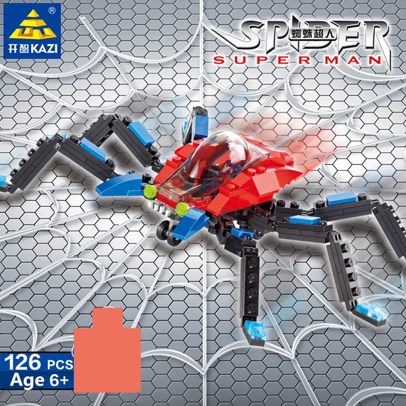 

2016 High Quality Super Hero Building Blocks Compatible With LEGO Spiderman Bricks Boy Educational Toys Birthday Gift Brinquedo