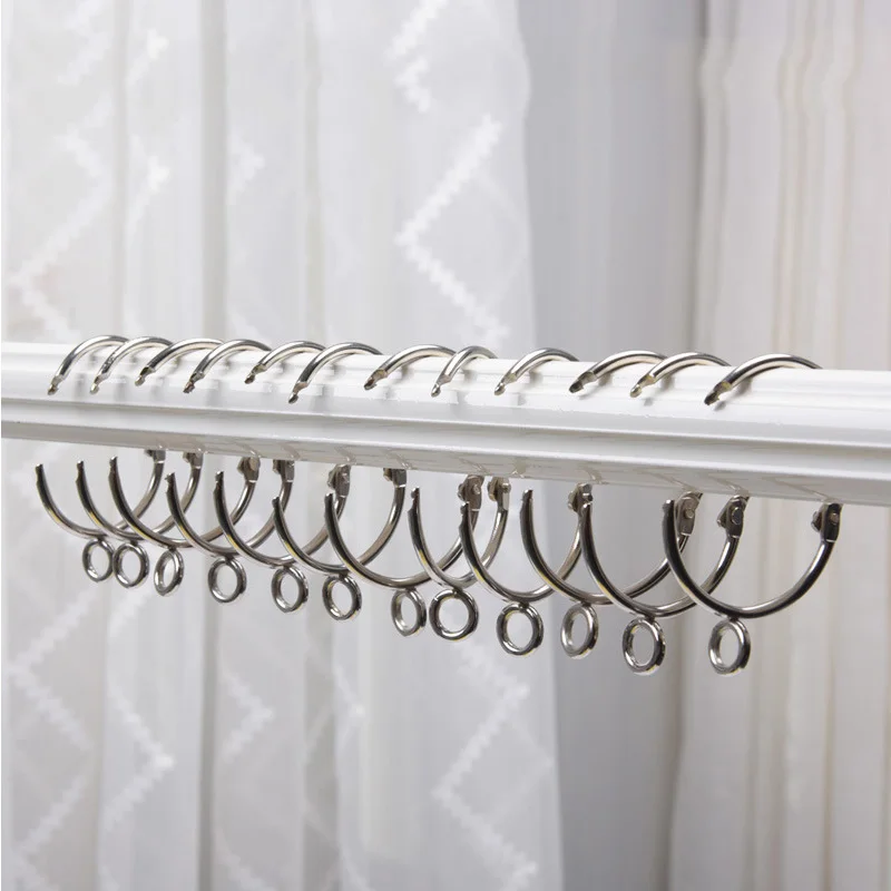 

New Curtain Ring Durable Drape Rings Curtain Clip for Living Room Open Curtain Ring Home Drape Decorative Accessories 10pcs