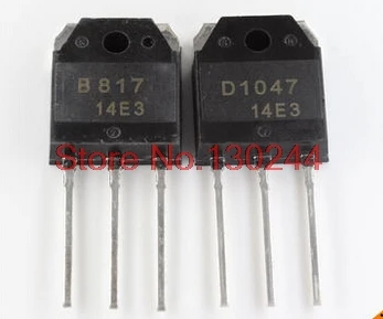 

10pcs/lot 5Pairs 2SD1047 2SB817 (D1047 B817) Transistors In Stock