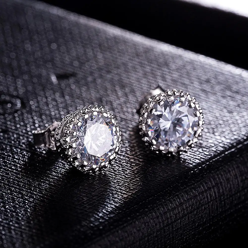 

Women Sunflower Stud Earrings Jewelry Simple Casual Zircon Earring Elegant All-match Ear Studs Party Jewelry 2018 Autumn san0