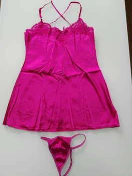 

Sexy Lingerie Hot Pink Babydoll dress night wear Sleepwear One Size KD106