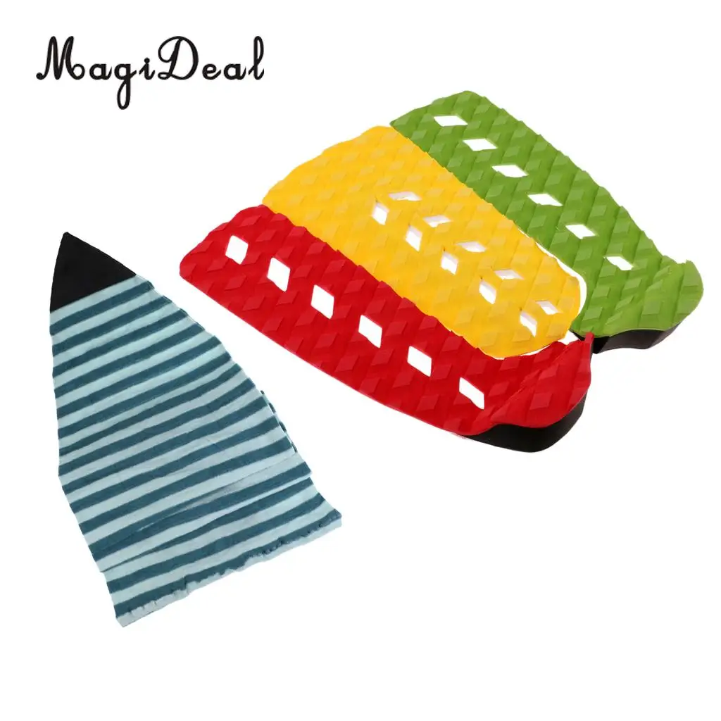 MagiDeal Surfboard Stretch Sock Bag Protector Travel Case, 3 Traction Pad Bar Grip