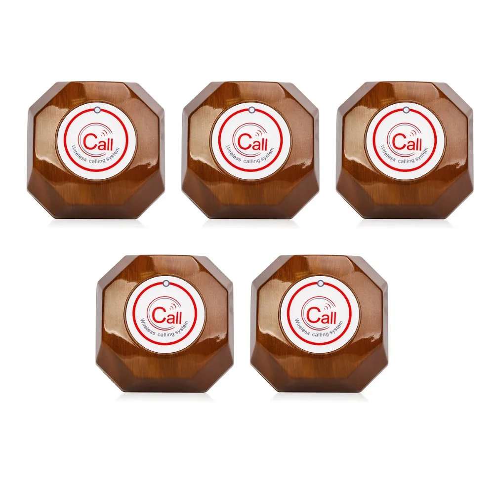 Call Pager Wireless Waiter Call Button Bell Transmitter 433MHZ For Restaurant Cafe Bar Club Hotel Clinic Retekess 5Pcs T133
