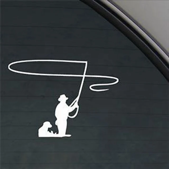 Vinyl Car Accessories Stickers Decor, Fly Fishing Stickers Car