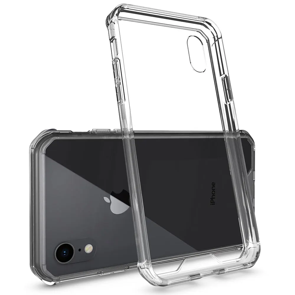 

for iphone Xs Max Case XR 6s 8 7 Plus Shock-resistant Transparent Hard Back Slim Cover for iPhone X Clear Protective Coque Shell