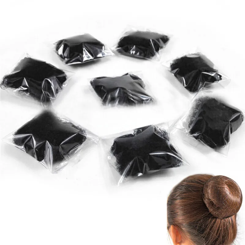 

5Pcs Top Nylon Net Star Dance Recital Buns / Hair Extension Weaving Cap Brown Black Blonde Color