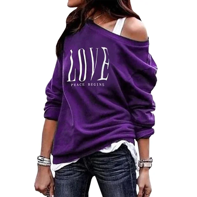 black and purple shirt women's