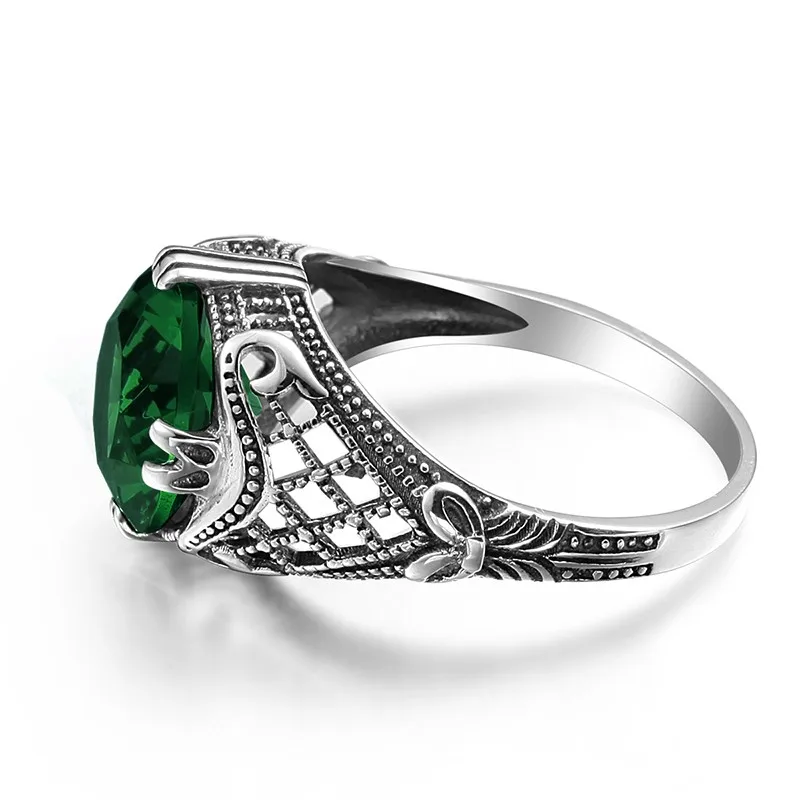 verde-esmeralda, 925, joia em prata esterlina, presente, atacado