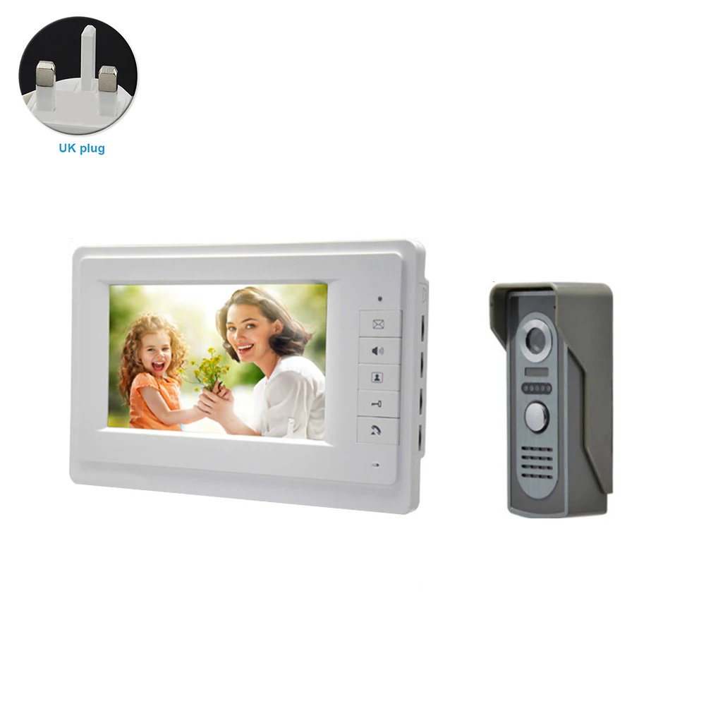 

Smart Door Phone Visual Monitor Security Camera Night Vision Doorbell HD Color Screen Video Intercom Wired Infrared Intelligent