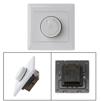 

220V 10A Adjustment Ceiling Fan Speed Control Switch Wall Button Dimmer Switch