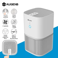 Augienb Portable Air Purifier with HEPA Active Carbon Filter Dust Active Ozone Generator Sterilizer Control Smoke