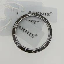 40,2 мм черный Керамика ободок вставка, часы Parnis PA6032 часы рамка-вкладыш