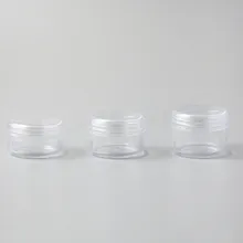 50 x Высокое качество 20G 25g многоразового прозрачные пустые баночки для крема 2/3oz Прозрачный крем горшок Дисплей Чехол Косметическая упаковка