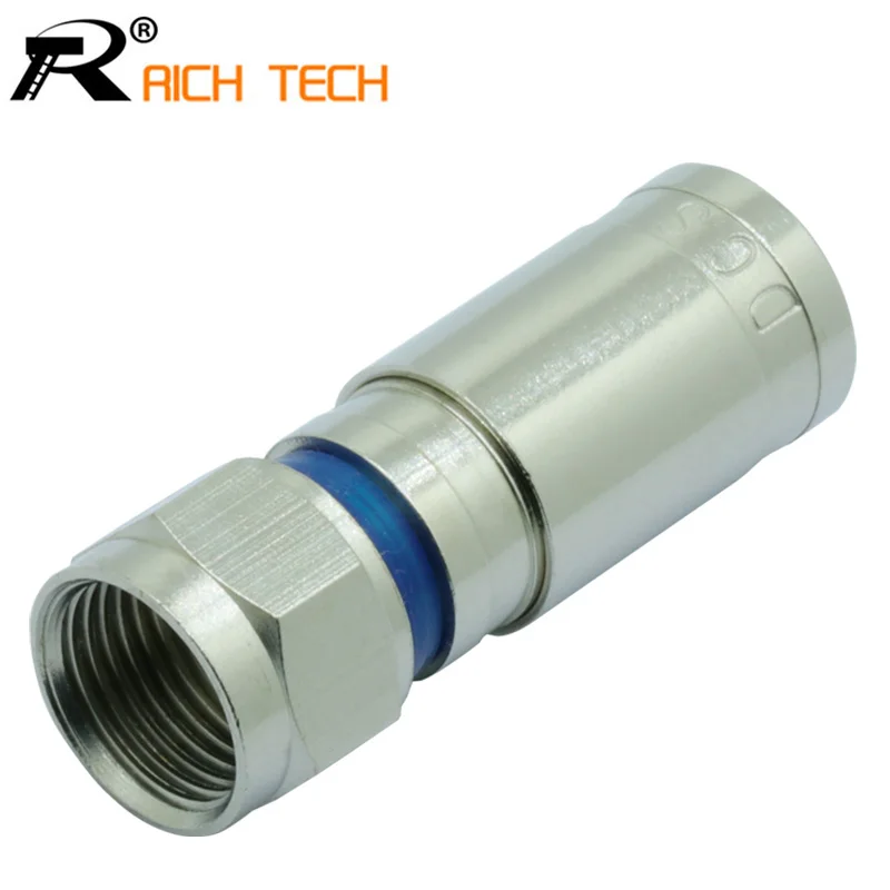 

3pcs High quality RG59 rf Wire connector Weatherproof F Compression Connector RF COAXIAL cable Adapter R connector