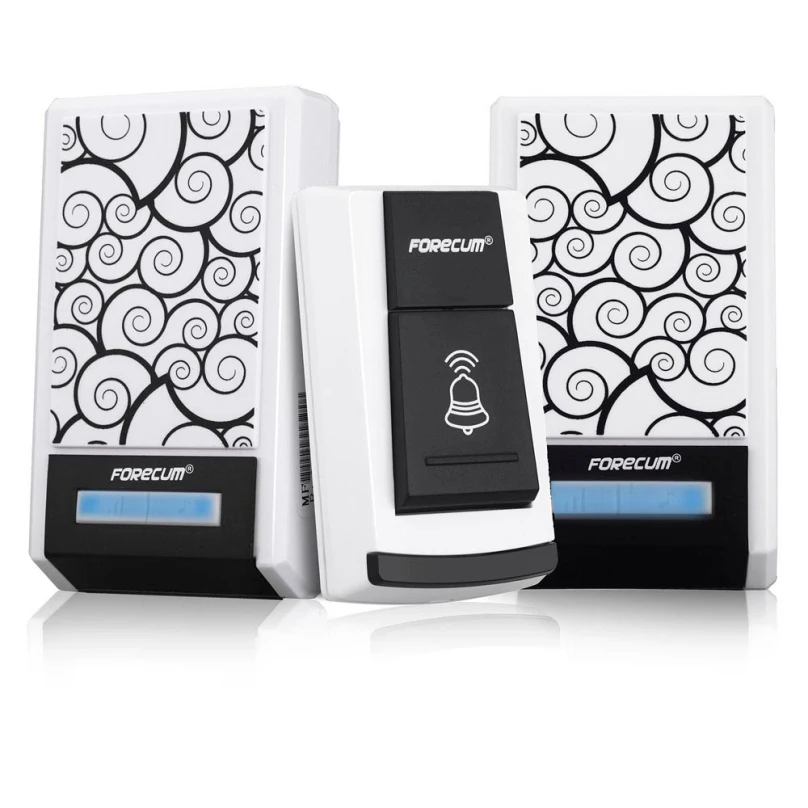 Smart Home Wireless Doorbell 36 Chimes Songs Waterproof Remote Control 2 Receiver Door Bell Electronic Rings A25 | Обустройство дома